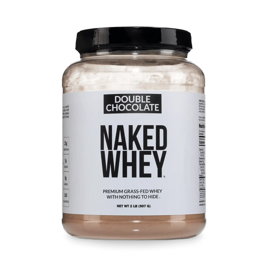 Double Chocolate Whey Protein Powder 2LB | Naked Whey - 2LB