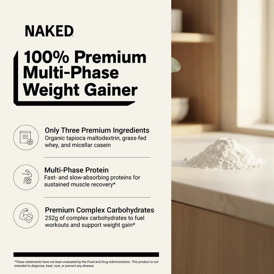 Mass Gainer Protein Supplement | Naked Mass - 12LB