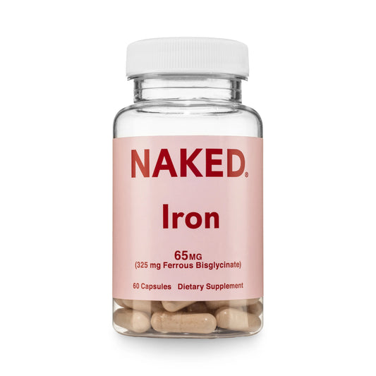 Daily Iron Supplement | Naked Iron - 60 Capsules