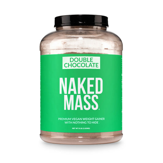 Double Chocolate Vegan Mass Gainer Supplement | Naked Vegan Mass - 8LB