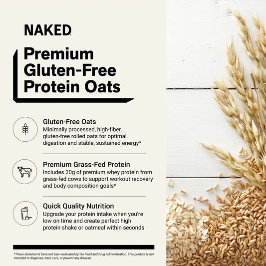 Strawberry Cream Protein Oats | Naked Oats