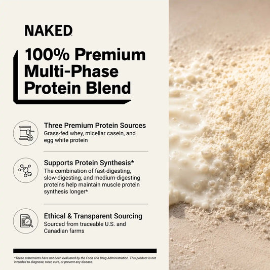 Egg, Whey & Casein Protein Powder Blend Supplement