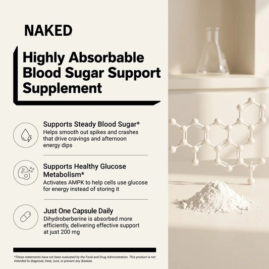 Daily Berberine Supplement | Naked Berberine - 60 Capsules
