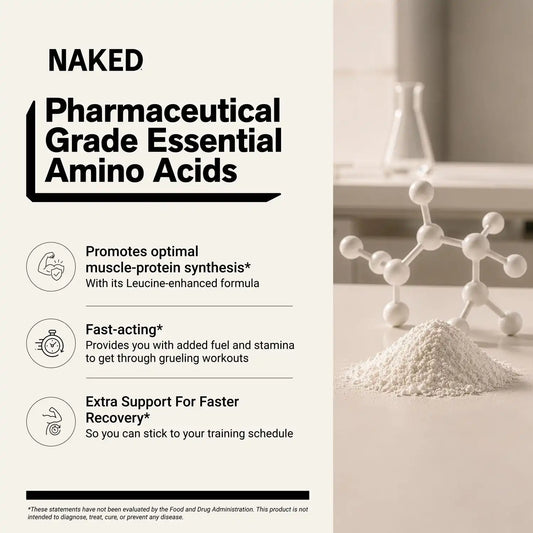 Strawberry Lemonade Essential Amino Acids Supplement | Naked EAAs - 26 Servings
