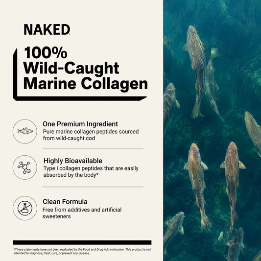 Marine Collagen Peptides Protein Powder | Naked Marine Collagen